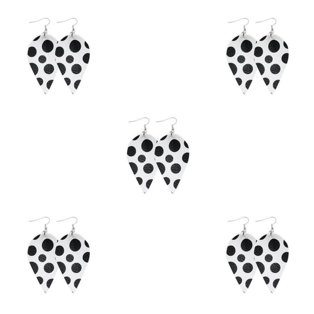 yingyy Leopard Print Earrings Girl Fashion Accessory Female Jewelry Ear Dangles Type 7 5Set