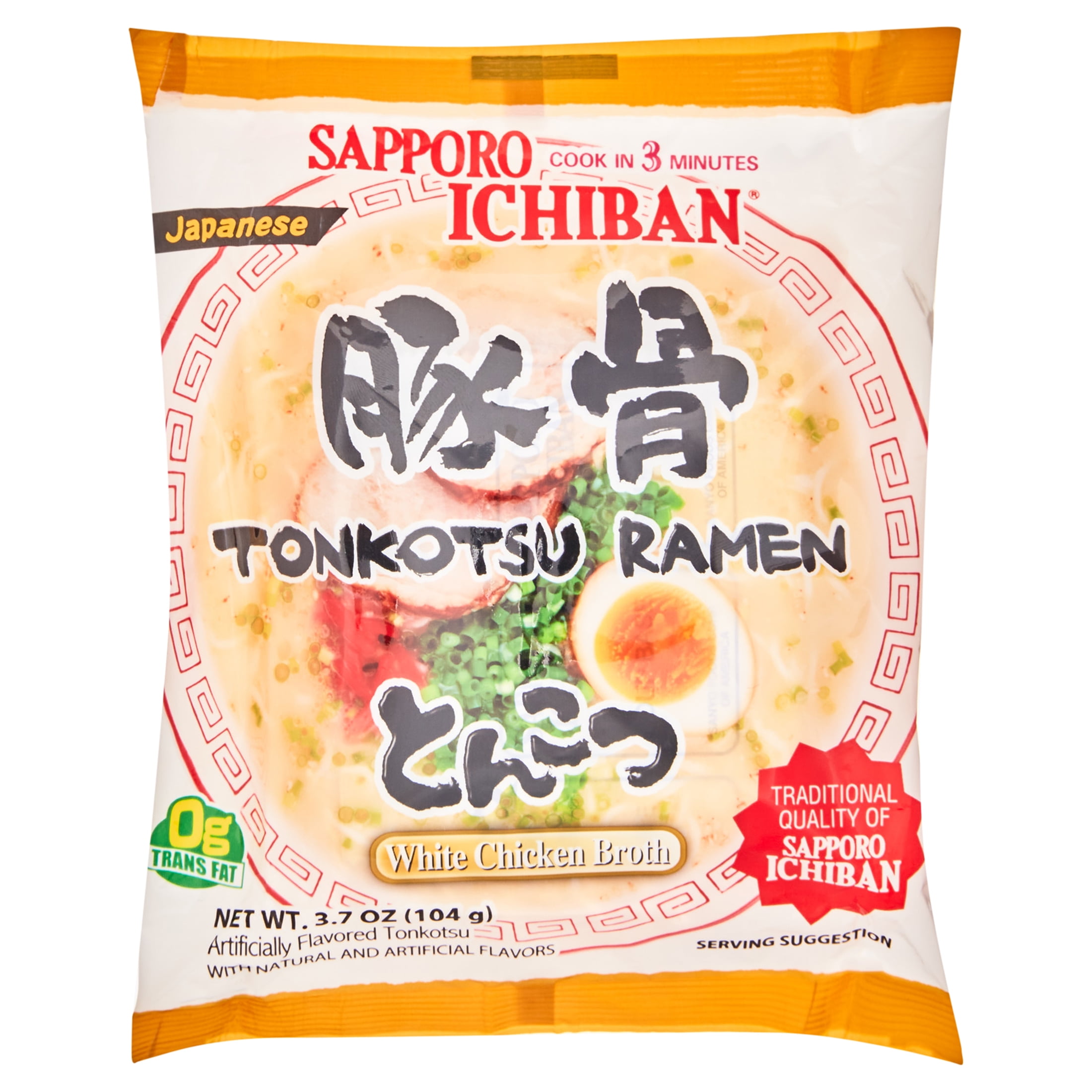 (3 pack) Sapporo Ichiban Tonkotsu Ramen Noodles, 18.5 Oz, 5-Pack