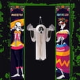 thumbnail image 1 of Suministros de decoración para fiestas de los Días Mexicanos de los Muertos, letrero para puerta de porche, suministros para fiestas del Día de los Muertos, decoraciones para fotomatón, decoraciones de Halloween para interiores y exteriores oso de fresa Electrónica, 1 of 5