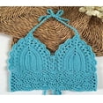 thumbnail image 2 of Women Summer Top Halter Back Straps Tie Deep V-Neck Camisole Tops, 2 of 5