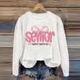 thumbnail image 2 of Zhanying Chandail en Molleton pour Femmes en Coton Col Rond Chandail Manches Raglan Hauts Amples Manches Longues Automne Pulls Vêtements Tendance 2025, 2 of 6