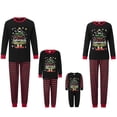 thumbnail image 1 of Conjunto de pijamas navideños a juego para toda la familia, pijamas navideños con estampado de rayas y letras de árbol, conjuntos de pijamas navideños, ropa de dormir para fiestas navideñas, 1 of 5