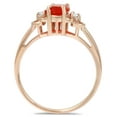 thumbnail image 2 of Pompeii 3/4ct Fire Sapphire & Diamond Ring 14K Yellow Gold (H/I,I2-I3), 2 of 3