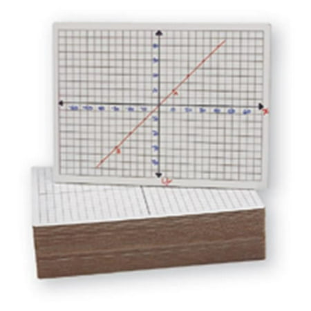Wood Presentation Boards - Flipside Dry Erase XY Axis/Plain Dry Erase Board, 9