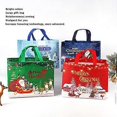 thumbnail image 3 of Volsha 8 Pack Christmas Tote Bags, Reusable Grocery Tote Bags with Handle, Gift Present Bags for Holiday Xmas Event Party, 3 of 4