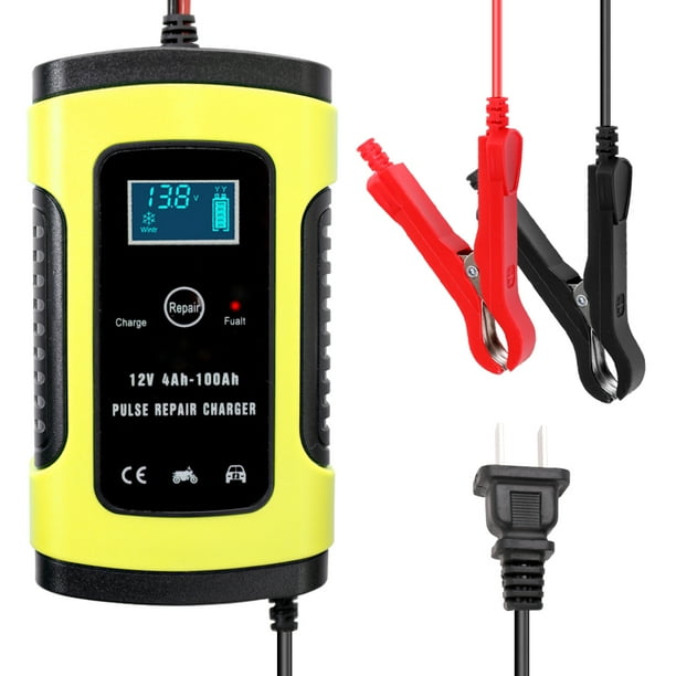 12V 6A Full Automatic Car Battery Charger Intelligent Fast Power Charging Pulse Repair Chargers