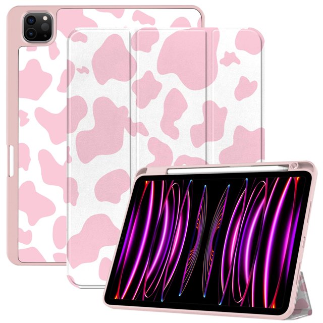 Deokke Compatible Con Ipad Pro De 11 Pulgadas Funda De 4.ª/3.ª/2.ª/1.ª Generación (2022/2021/2020/2018) Con Portalápices Funda Trasera De Tpu Funda De Encendido/Apagado Automático Con Carga De 2.º Láp