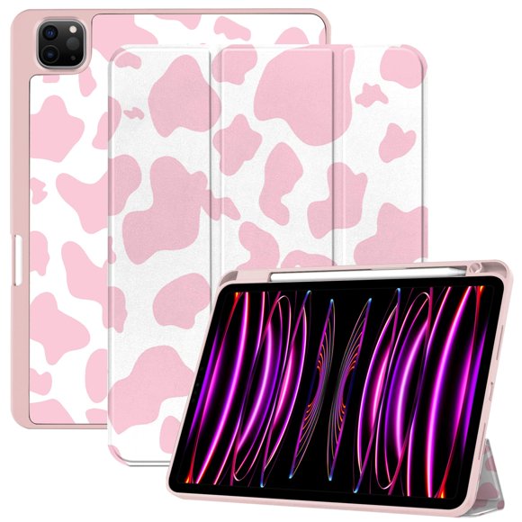 Deokke Compatible Con Ipad Pro De 11 Pulgadas Funda De 4.ª/3.ª/2.ª/1.ª Generación (2022/2021/2020/2018) Con Portalápices Funda Trasera De Tpu Funda De Encendido/Apagado Automático Con Carga De 2.º Láp
