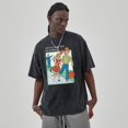 thumbnail image 4 of Camiseta estampada con diseño creativo de calavera unisex, camisetas de estilo hip hop lavadas retro, camisetas de algodón 100 % Taylors Tops Tees Swift, 4 of 5