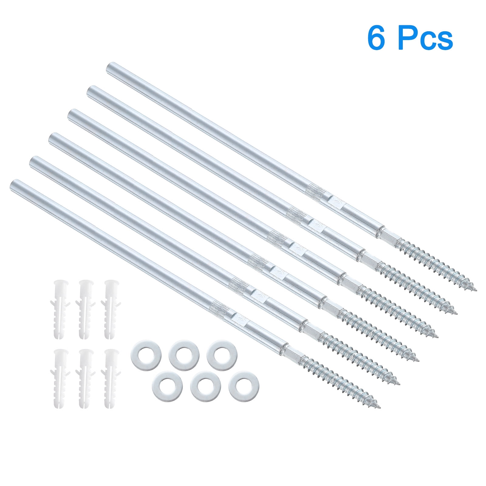 6 Pcs Floating Shelf Brackets Metal Hidden Shelf Support Brackets 8 x 250mm(0.3 x 9.8 Inch) Invisible Shelf Brackets