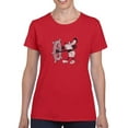 thumbnail image 3 of The Mouse Whistling T-shirt Women's -SmartPrintsInk Designs, 3 of 4