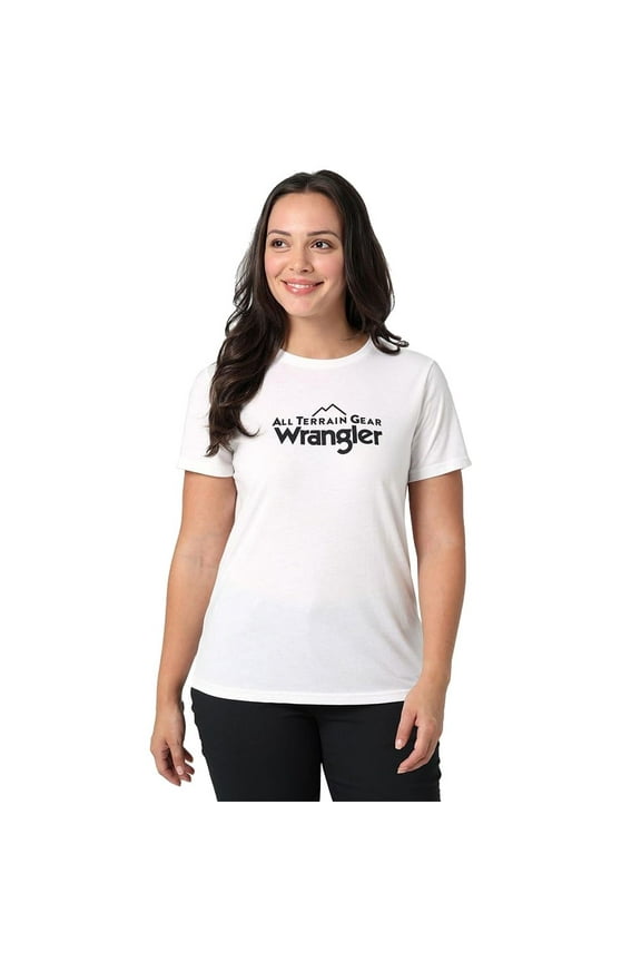 Women's Short-Sleeve All Terrain Gear Graphic T-Shirt (White, Small, S)