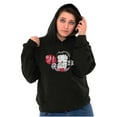 thumbnail image 4 of Betty Boop Heart Angel Wings Ooh LaLa Hoodie Sweatshirt Women Brisco Brands L, 4 of 6