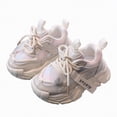 thumbnail image 3 of Kogui Kid Walking Shoes for Girls Tween Kid Walking Non-Slip Breathable Casual Sneakers Size 1 (Beige,Big Kids 1), 3 of 9