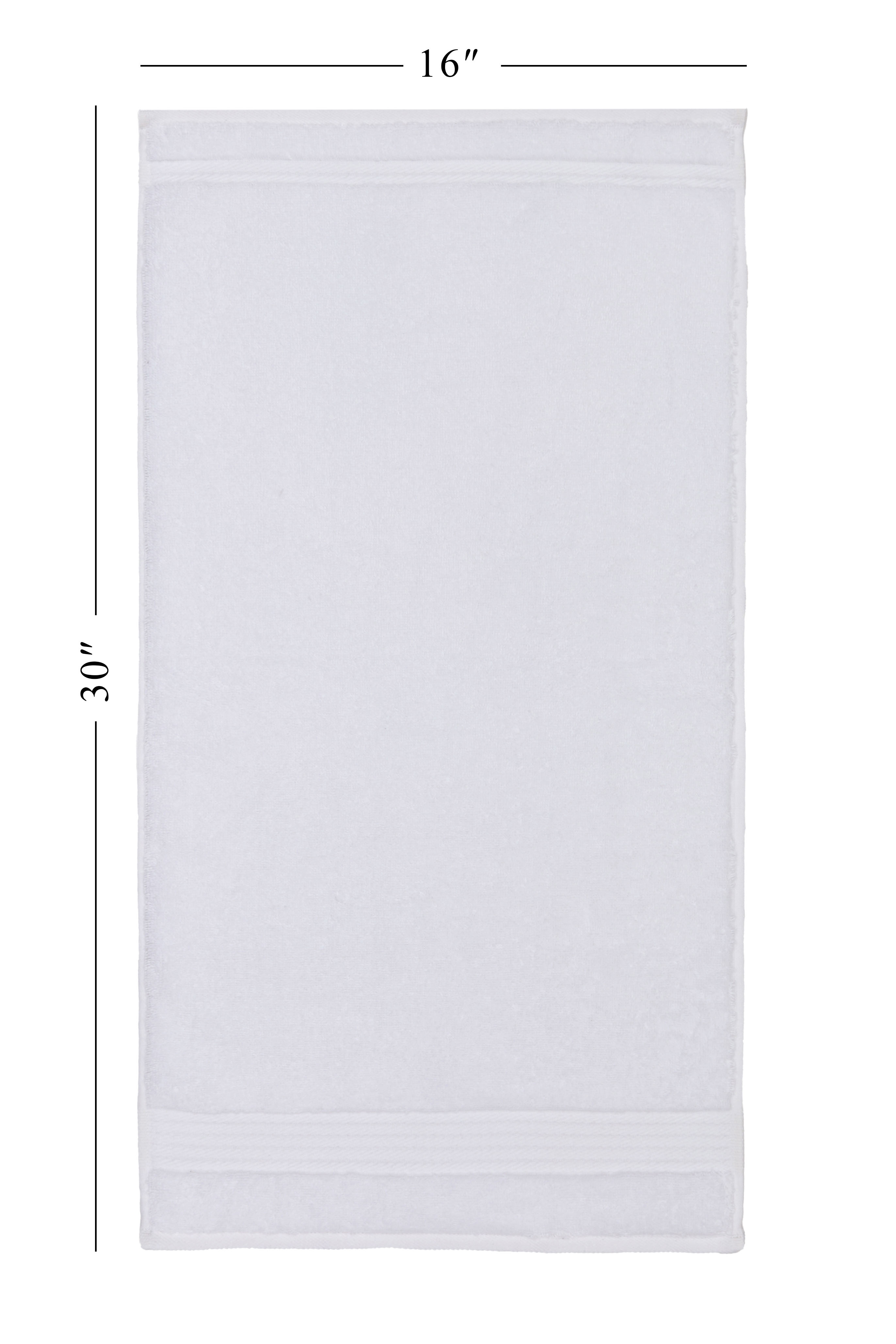 Ozdilek 4-Piece 16x30 Hand Towels  575 GSM – 100% Turkish Cotton, Luxury Soft , Quick Dry & Absorbent, Fade-Resistant, Comfortable & High-Quality Cotton Towel  (Bright White)