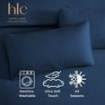 thumbnail image 7 of THD Loren - 3 Piece Full Queen Size Quilt Set, Lightweight Queen Bedspread Coverlet Set (Full/Queen, Navy Blue), 7 of 7