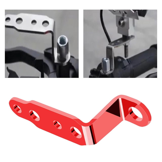 Soporte de faro de espejo de motocicleta, la , soporte de señal de de , soportes de , ROJO shamjiam Soporte de extensión