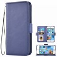 thumbnail image 1 of Étui pour Iphone 6 Plus 6s Plus, Étui Mince en Cuir de Qualité Supérieure pour Téléphone Mobile avec Porte-Cartes, Support, Étui à Rabat Compatible avec Iphone 6 Plus 6s Plus - Bleu, 1 of 7
