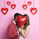 thumbnail image 4 of CHAO 40 piezas de decoraciones colgantes de corazón para el día de San Valentín para bodas, cumpleaños y fiestas navideñas, 4 of 5