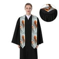thumbnail image 4 of Easygdp Koi Fish Water Unisex Adult Graduation Stole Shawl 36" Long for Academic Commencements Shawl-Sharp Corner, 4 of 7