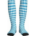 thumbnail image 2 of Compression Socks For Women Men Oktoberfest Bavarian Blue And White Socks For Running Athletic Sports Nurse Travel, 2 of 9