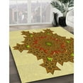 thumbnail image 3 of Ahgly Company Machine Washable Indoor Round Transitional Dark Bisque Brown Area Rugs, 8' Round, 3 of 7