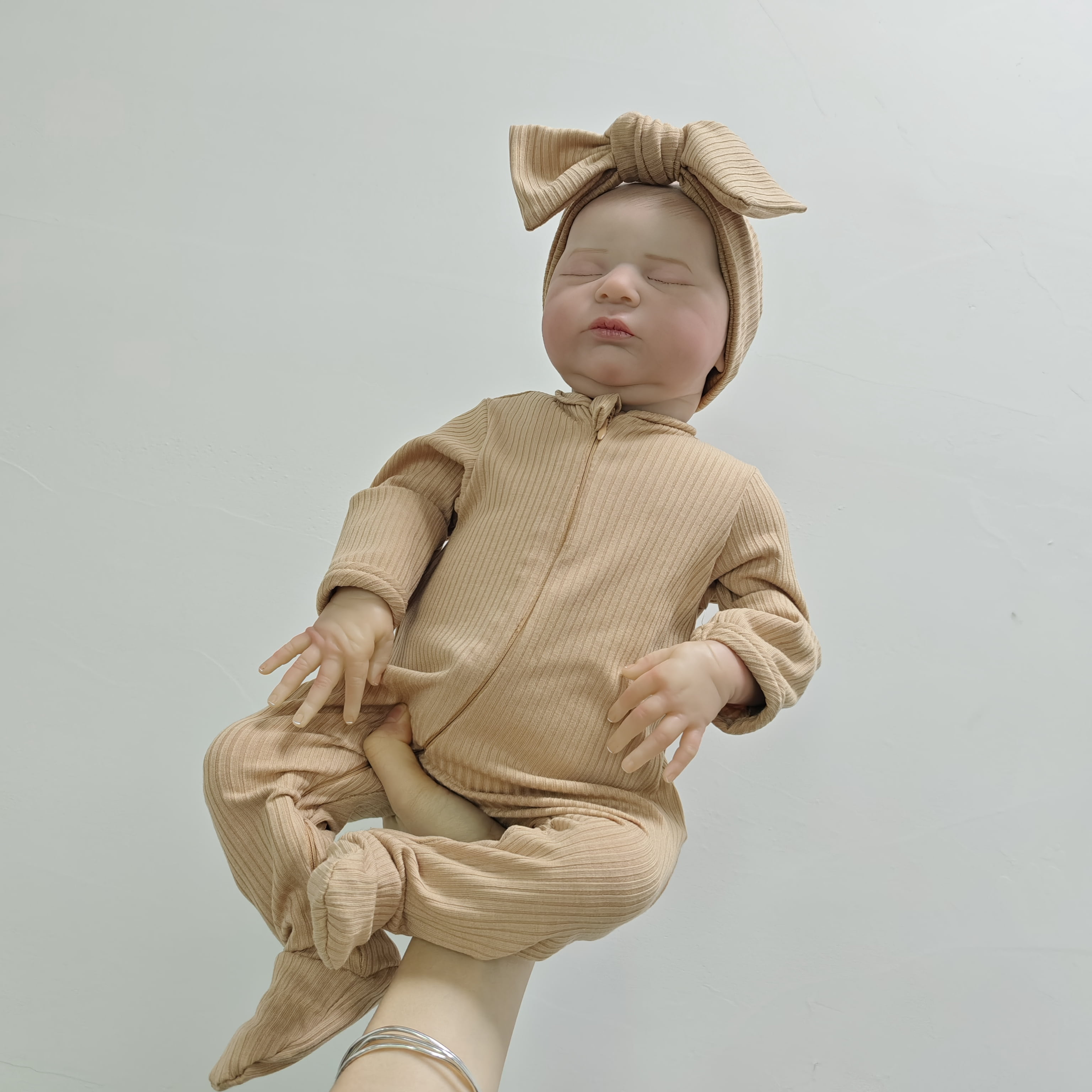 20 Inch Laura  Lifelike Soft Cloth Body Reborn Baby Doll - Realistic Hand Painted Facial Features Real Baby Doll - Gift for Kids Age 3+