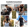 thumbnail image 5 of Kdxio Black Ink Green Plaid Sunflower for Men's Muscle T-shirt,Sleeveless for Workout Running Athletic Gym Lounge Casual, 5 of 5