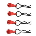 thumbnail image 2 of RC Car R Clips, Black RC Body Clip Pin Acero Inoxidable De Alta Resistencia Robusto 4 Piezas Con Mango De Aleación De Aluminio Para 1/8 RC Cars Para 1/10 RC Cars ANGGREK EB2720, 2 of 8
