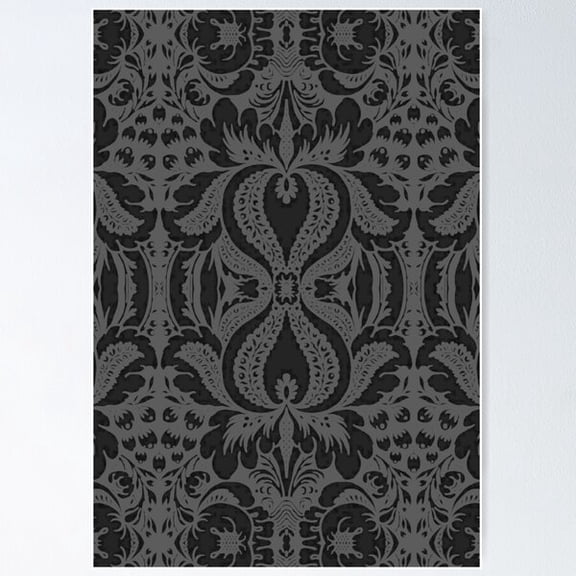 Tapestry 2 - Greys Poster Wall Art, Modern Wall Decor For Living Room Bedroom, 8x12 UNFRAMED