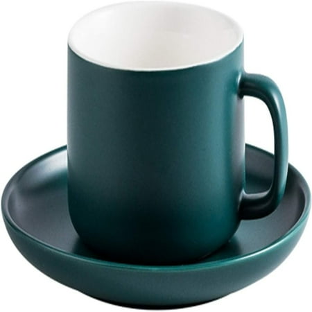 

QIBAXXYL Beautiful and elegant matte porcelain espresso and cappuccino cup set perfect for savoring specialty coffee drinks like latte cafe mocha and tea at home or office. Versatile a