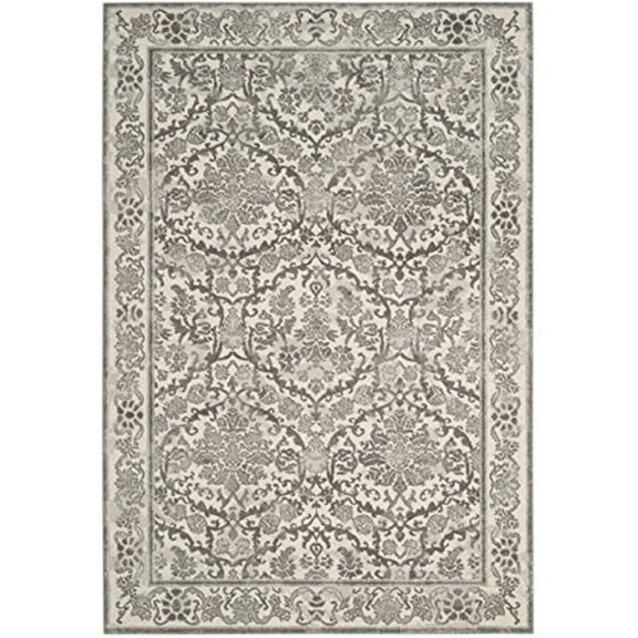 SAFAVIEH Evoke Lorna Traditional Bordered Area Rug, Ivory/Grey, 10' x 14'
