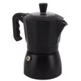 thumbnail image 1 of Cafetera italiana Moka Pot, cafetera Moka de aluminio fácil de operar para hacer café, color negro, 1 of 10