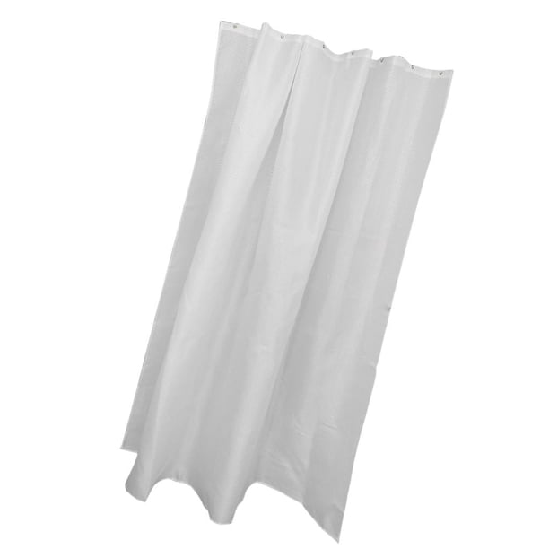 Cortina de con Ganchos de Plástico Cortinas Opacas Impermeables Decoraciones Blanco