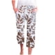 thumbnail image 1 of Pantalones Casuales de Mujer de Impresión Floral Cintura Elástica Suelta, Pantalones de Pierna Ancha Recta con Bolsillos, 1 of 5