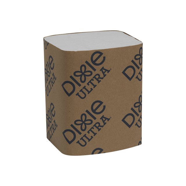 Dixie Ultra - Serviette - Format 6.5 Po x 9.84 Po - Jetable - Gaufrée Blanche (Lot de 250)