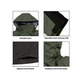 thumbnail image 6 of Little Donkey Andy Men's Waterproof Rain Jacket Outdoor Rain Shell Coat for Hiking,Golf,Travel black/Army Green S, 6 of 7