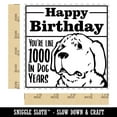 thumbnail image 2 of Happy Birthday You're Like 1000 In Dog Years Funny Square Rubber Stamp Stamping Scrapbooking Crafting - Small 1.25in, 2 of 7