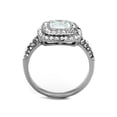 thumbnail image 3 of 2.55Ct Halo Cushion Cut Zirconia Stainless Steel Engagement Ring Women's Size 10, 3 of 5