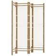 thumbnail image 1 of vidaXL Room Divider Foldable 6 Panel Room Divider Screen Bamboo and Canvas, 1 of 6