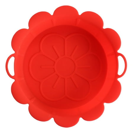 

Air Fryers Pan Non Stick Foldable Flower Shape Silicone Baking Tray for Kitchen Bakery
