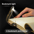 thumbnail image 3 of LED Warm Light Bookmark Book Light Ultra-Thin Curved Folding Reading Light Portable Night Lamp for Magazines, EReaders, 3 of 8