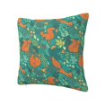thumbnail image 2 of Wukai Fall Forest Squirrel Premium Polyester Fleece Pillow Covers with Hidden Zipper Closure,Luxuriously Soft and Durable-24"x24", 2 of 7
