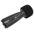 thumbnail image 5 of Micrófono Bluetooth L868, micrófono de mano con luz LED para fiesta en casa, entrevista en coche, discurso negro, 5 of 5