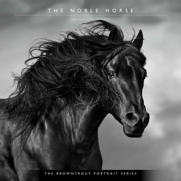 Portrait Series: The Noble Horse | 2024 12x24" (Hanging) Wall Calendar | BrownTrout