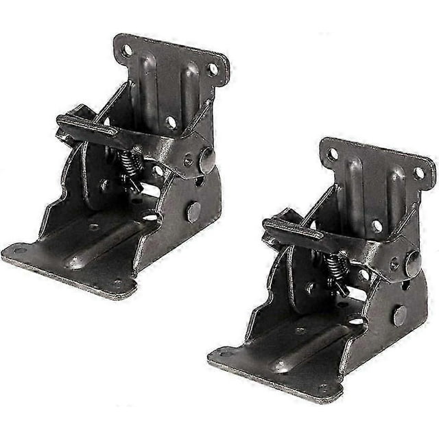 u200b2-Pack Folding Furniture Support Brackets - Self-Locking Hinges for Tables/Desks (Zinc Alloy Build)u200bu200b_CP