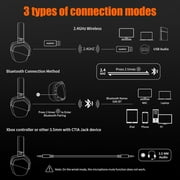 NUBWO G06 2.4G Wireless Gaming Headset 3.5mm Wired Sport Earphone Bluetooth Headset Noise Reduction with Mic