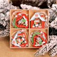thumbnail image 4 of 12/9Pcs Christmas Wooden Pendant Snowflake Xmas Tree Hanging Ornaments Christmas Decorations for Home Navidad Gift New Year 2023, 4 of 5