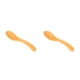 thumbnail image 1 of Yuarrent Cuchara antiadherente, fácil de limpiar, ligera, para revolver, cucharas para cenar, suministros de cocina, cucharón de arroz, Naranja 2piezas, 1 of 6