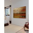 thumbnail image 2 of Parvez Taj Handmade  - Lake Morning Mist Print on Natural Pine Wood, 2 of 7